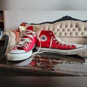 Red Converse High Tops
